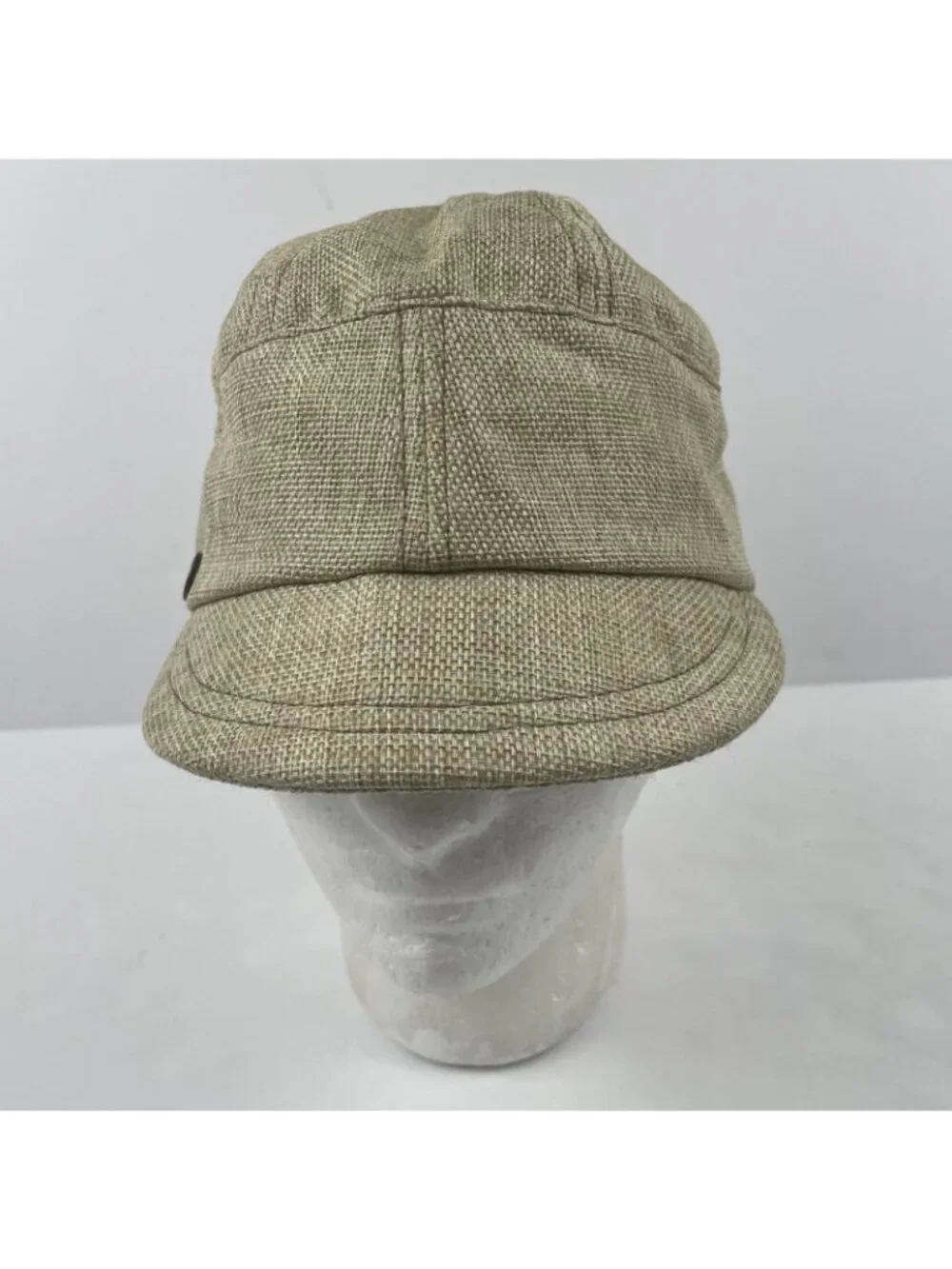 Pistil Cadet Hat Cap Women’s OS Natural Oatmeal Beige Military Newsboy Polyester